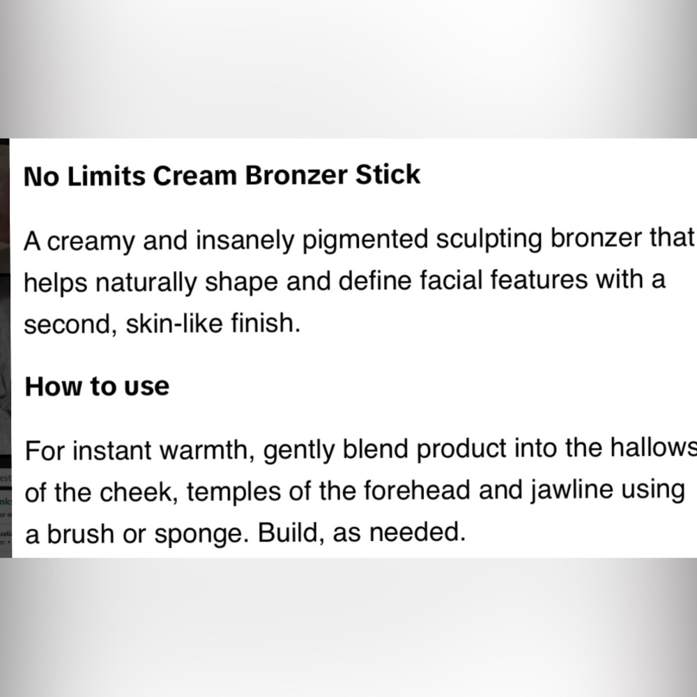 LYS Beauty No Limits Cream Bronzer Stick - Picture 5 of 6